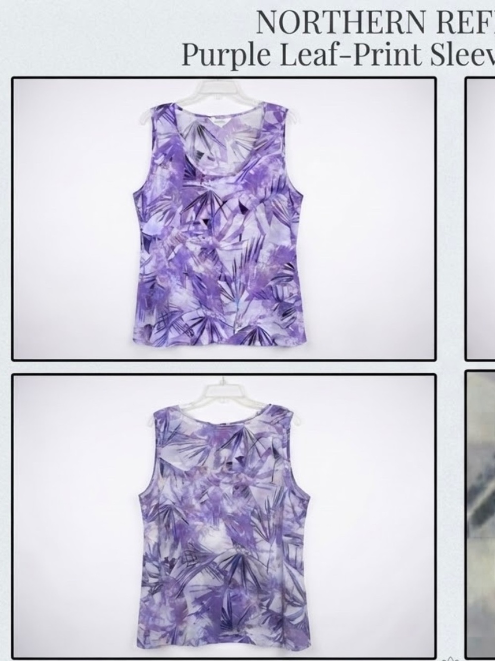 Northern Reflections purple top